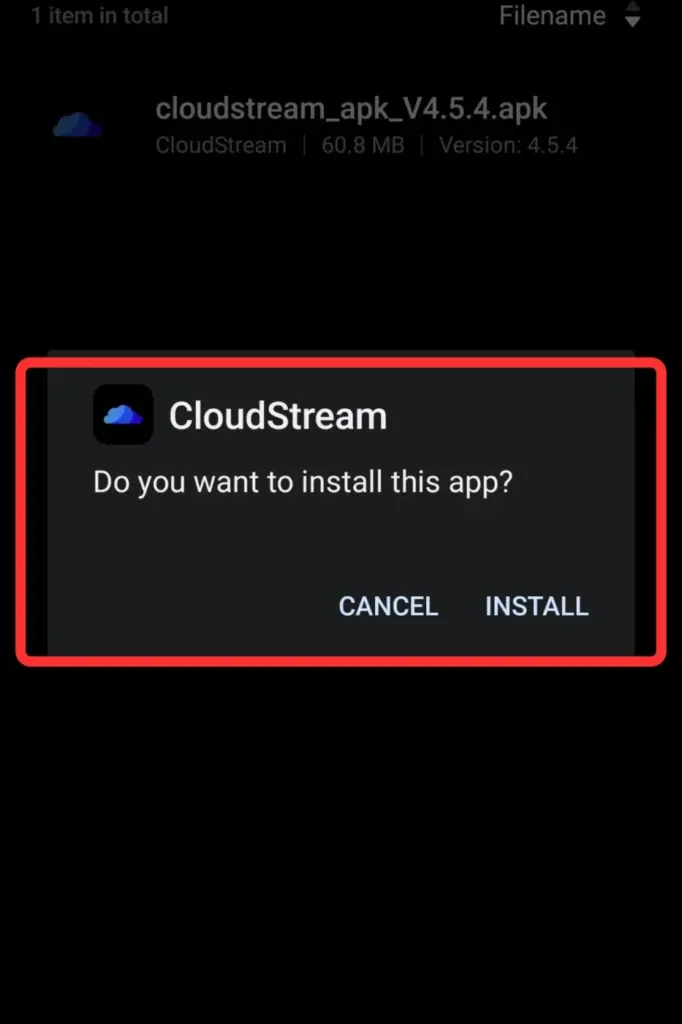 Install CloudStream APK